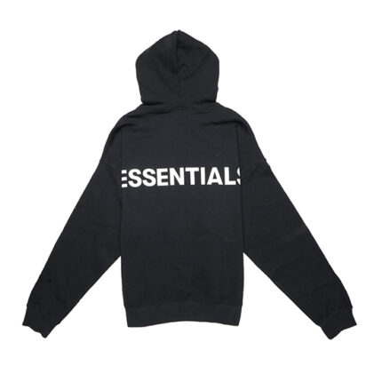 Essentials 3M Logo Pullover Schwarzer Kapuzenpullover