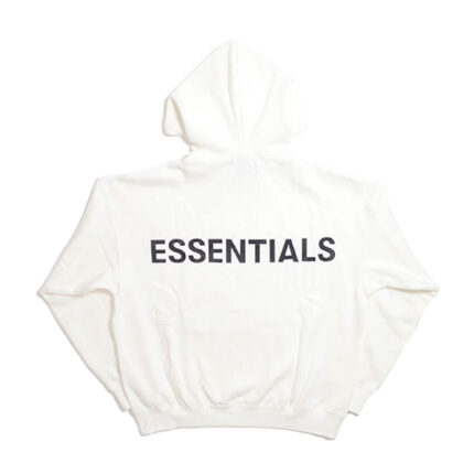 Essentials 3M Logo Pullover Weißer Kapuzenpullover